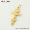 34025 xuping 24k chapado en oro religiosa mayorista Jesús cruz colgante